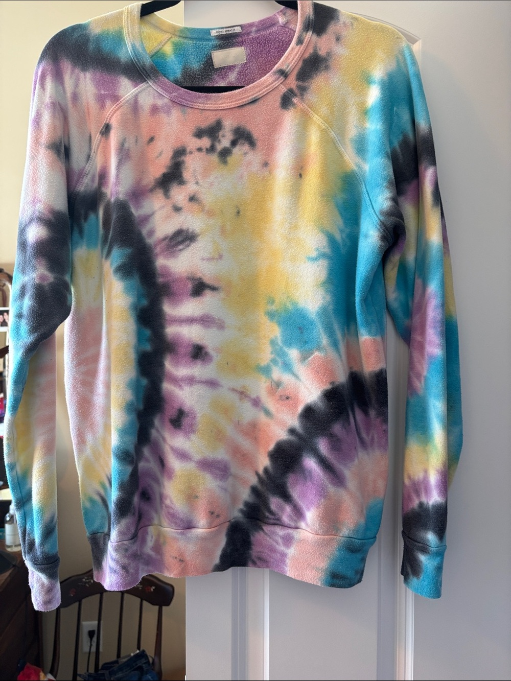 MOTHER Tie-Dye Crewneck Sweatshirt - Multicolor